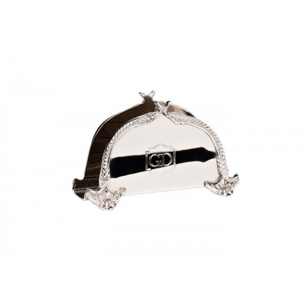 95IM-4104S Салфетница Garda Decor латунь цвет хром 12*4*7,5см