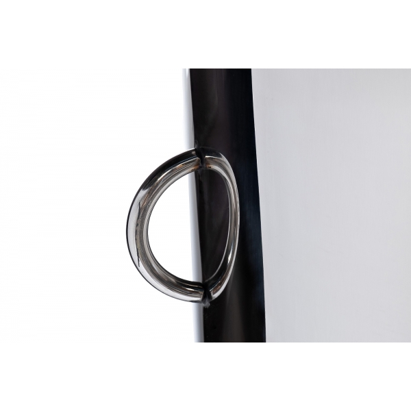 13RXFP3117-SILVER Кашпо высокое напольное цвет серебро d35*70см