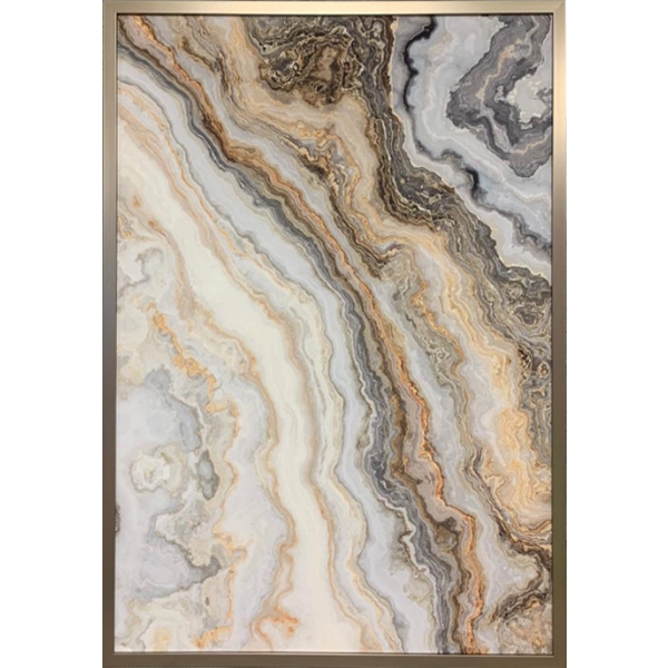 89VOR-MARBLE4 Постер "Серый мрамор-2" 70*100см, багет