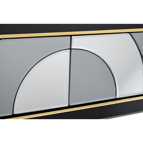 KFG122 Консоль 2 ящика зеркало двухцветное 120*42*75см