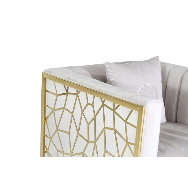 102AN-KRES-8681-SER Кресло Basel, велюр серый 98*87*79см