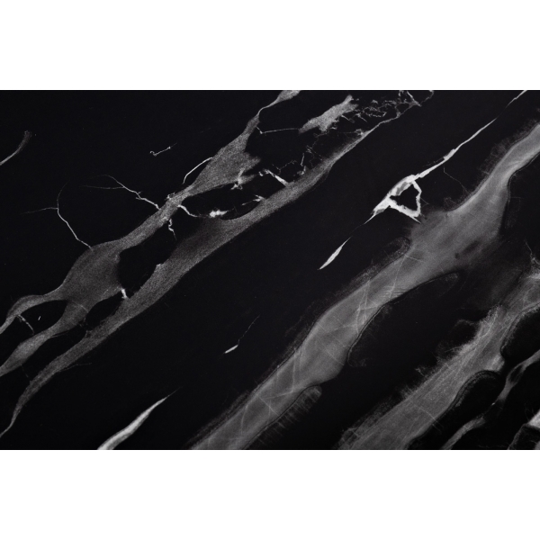 76AR-805STOL/OB-CH Стол обед иск.мрам Nero Alicanto/хром d120*75