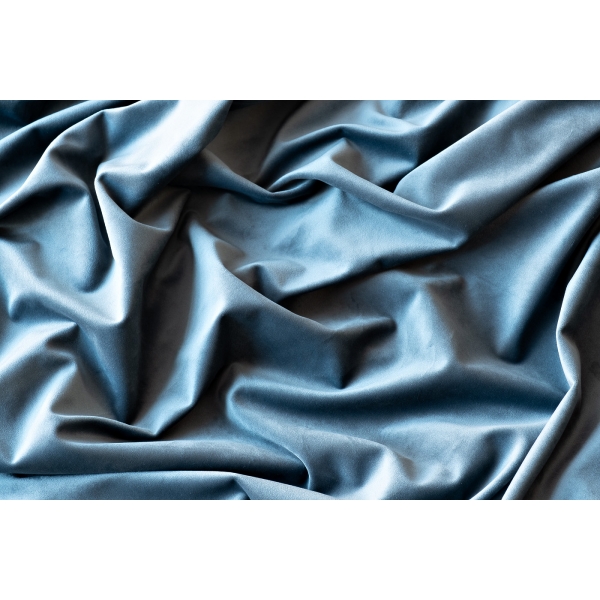 Портьера широкая с подкладом сшивная бирюза Riviera-87 260см