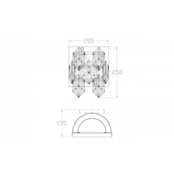 20MB3273-2 Бра 13*19*25см