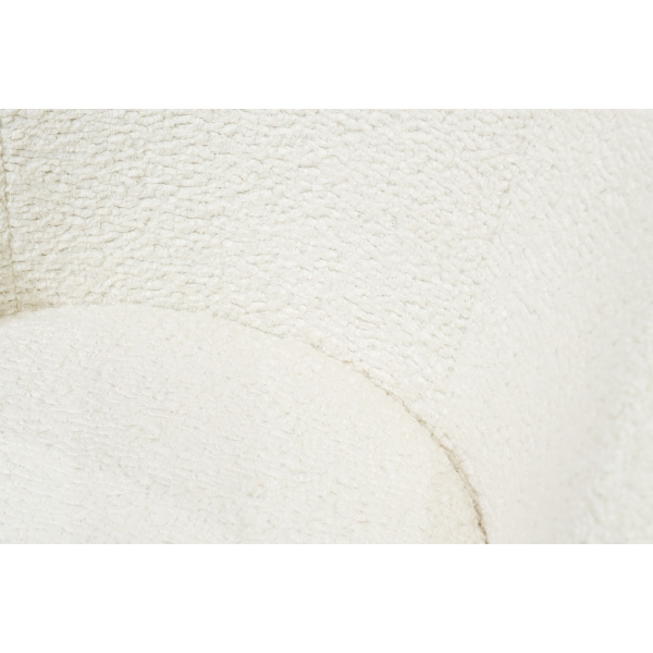 Кресло Napoli вращающееся, иск.мех кремовое Sheepskin 76*76*76см