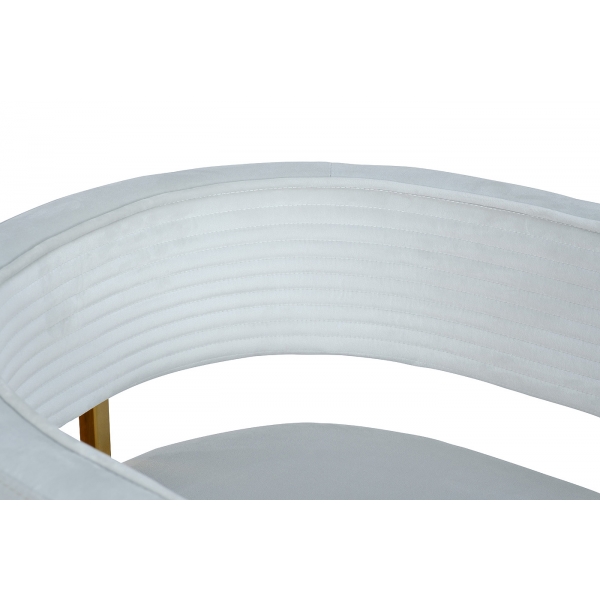 GY-8504STUL-SVSER Стул велюр светло-серый/золото 60*55*73см