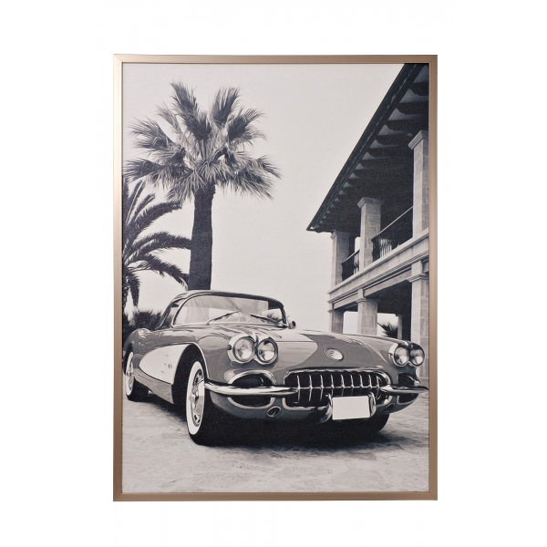 89VOR-MIAMI/1  Холст "Майами-1" 110*80 см, багет латунь