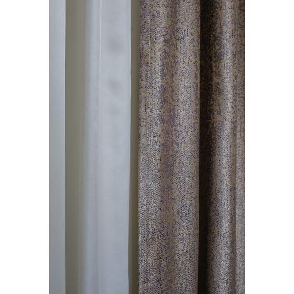 121GD-TEL05-PORT ZOL Портьера BARI золотая  275*260см