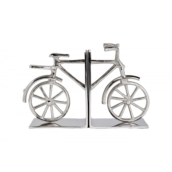 79MAL-3288 Держатель для книг "Велосипед" металл/хром 30*10*20см