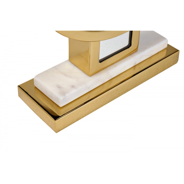 79MAL-5792 Часы настольные зеркальные  цвет золото H40см