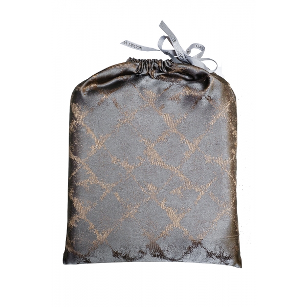 121GD-GAB1306-PORT SER Портьера TRENTO серая  275*260см