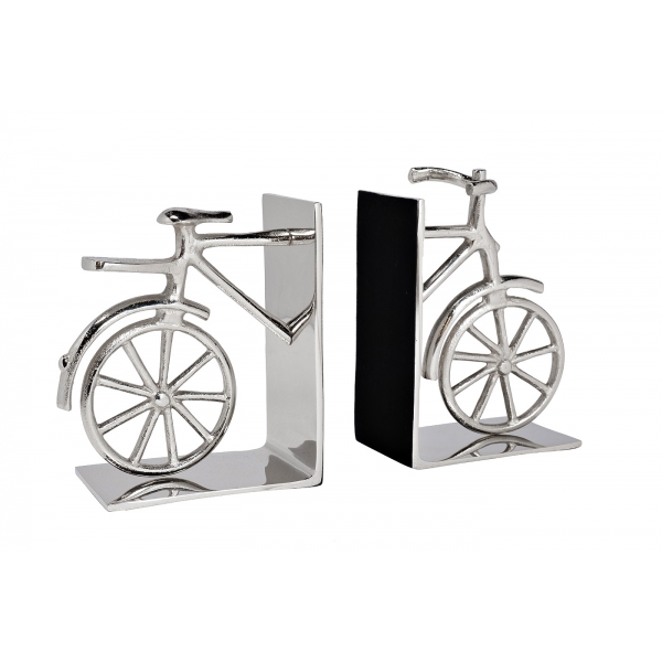 79MAL-3288 Держатель для книг "Велосипед" металл/хром 30*10*20см