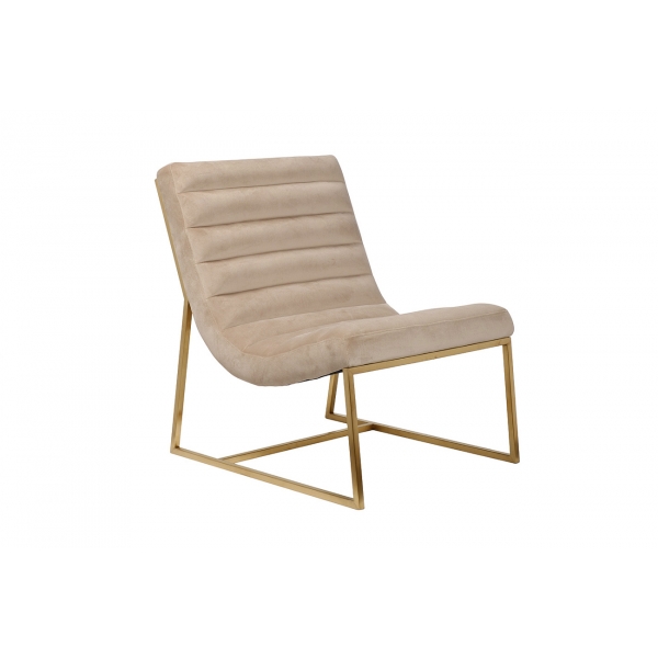 46AS-3039KRES-BEZH Кресло велюр бежевый/мат.золото 67,5*86*86см
