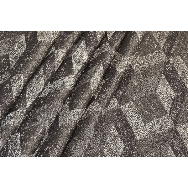 121GD-TON07-PORT SER Портьера MODENA серебряная  275*260см