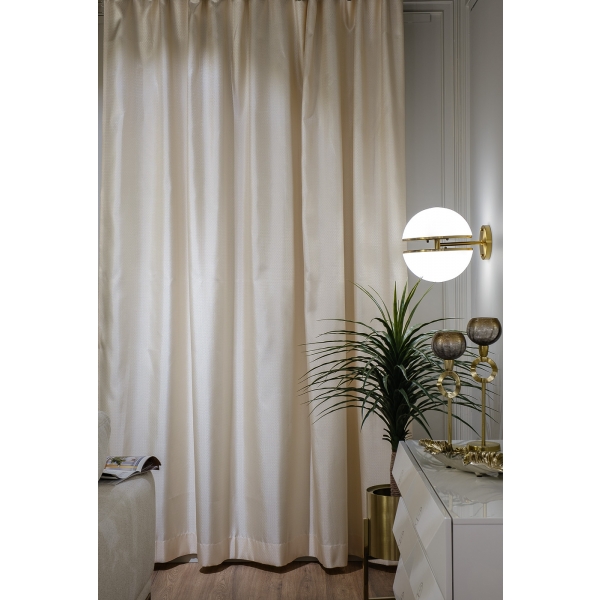 121GD-BEL01-PORT BEG Портьера BELLINI бежевая 275*260см