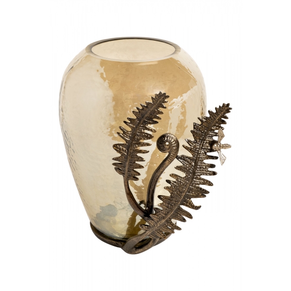 69-918039 Ваза декоративная "Папоротники" мал. 18*16,5*22см