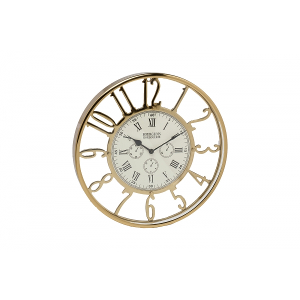 79MAL-5476-40G Часы настенные цвет золото d40см