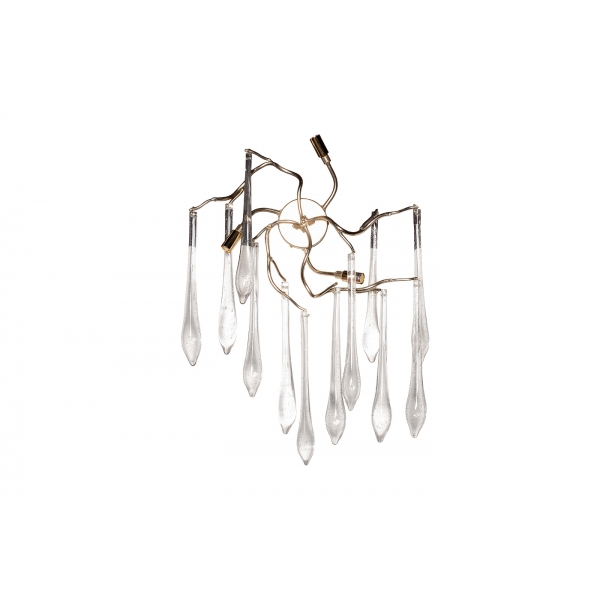 86-B8035/3 Бра "Капли" 34*55 см, металл цвет шампань