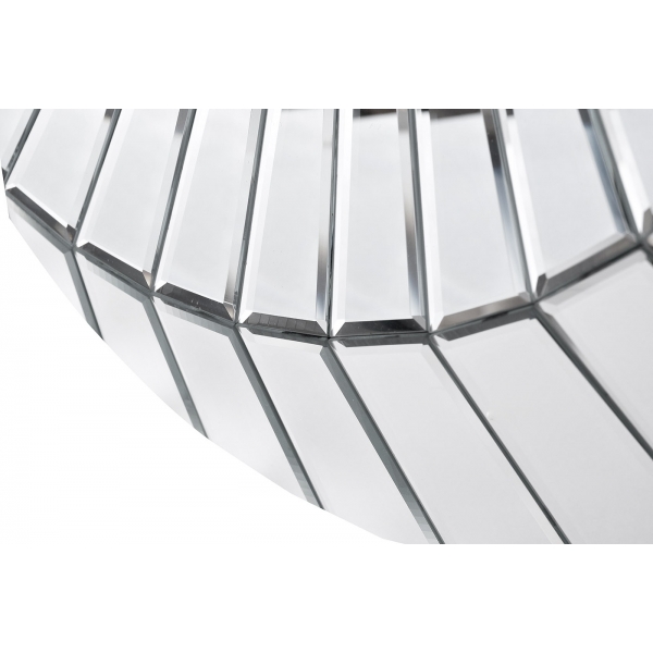 50SX-1924 Зеркало круглое в объемной зеркальной раме d80см