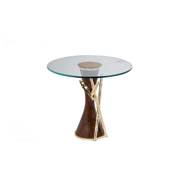 69-1016006 Стол журнальный "Бамбук" 56*56*h.46см, база дерев.