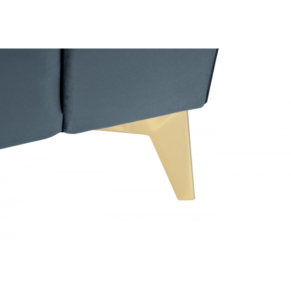 Кресло Annette велюр бирюзовый Riv87 130*100*92см