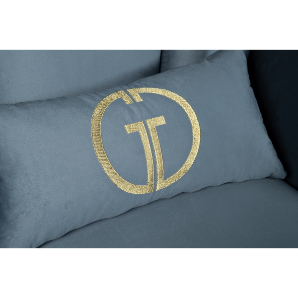 Кресло Annette велюр бирюзовый Riv87 130*100*92см