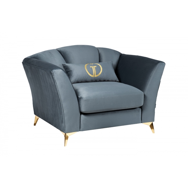 Кресло Annette велюр бирюзовый Riv87 130*100*92см