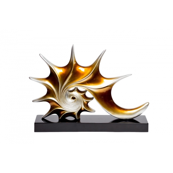 D5234 Статуэтка "Абстракция" золотая 43х6х31