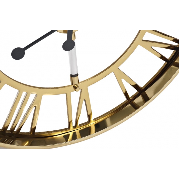 79MAL-5728-68G Часы настенные цвет золото d50см