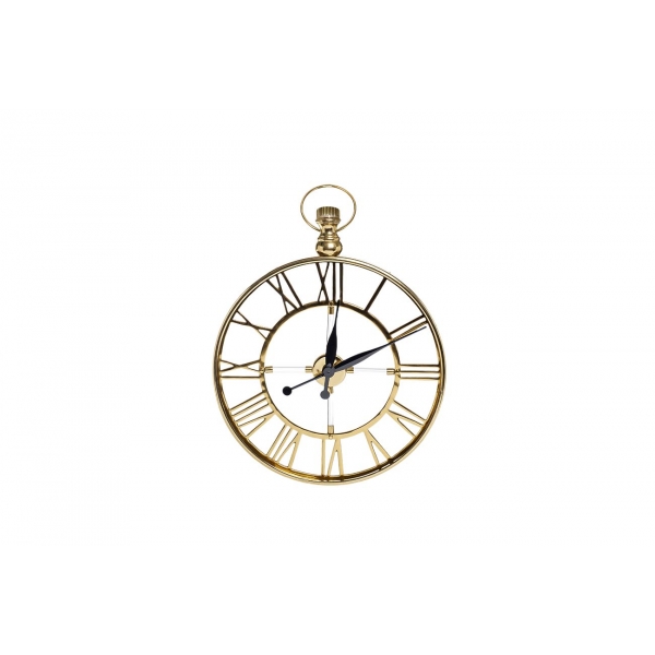79MAL-5728-68G Часы настенные цвет золото d50см