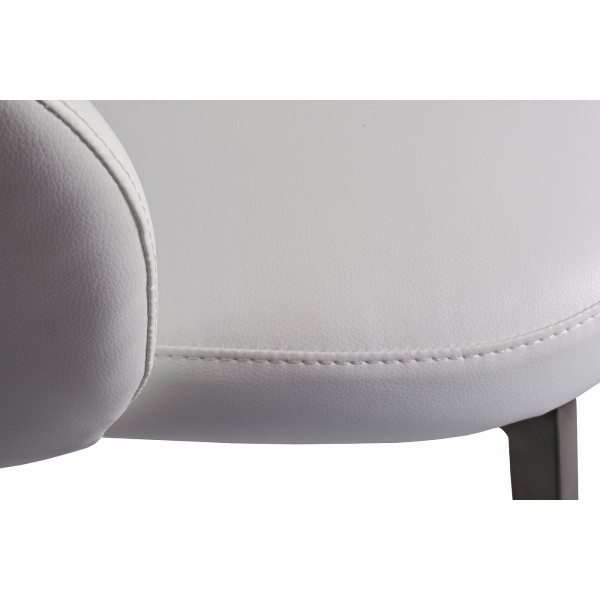 58DB-19015STUL-BEL Стул белая экокожа 55*61*81см