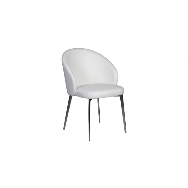 58DB-19015STUL-BEL Стул белая экокожа 55*61*81см