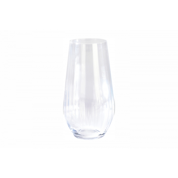 SR4000070 Стакан для воды 580мл прозр. с полосками набор 2 шт.