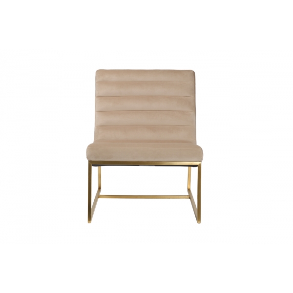 46AS-3039KRES-BEZH Кресло велюр бежевый/мат.золото 67,5*86*86см