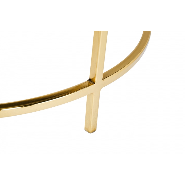 79MAL-7067 Стол журнальный с мраморной столешницей d45*60см