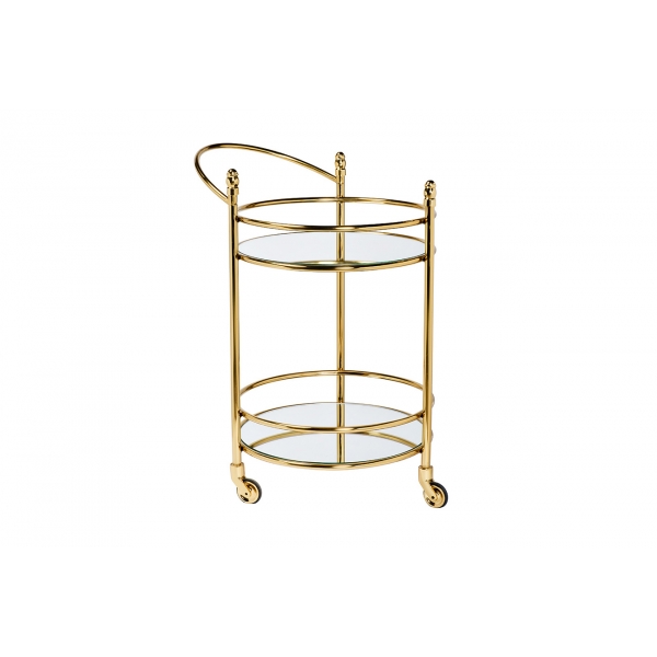 79MAL-7062 Тележка сервировочная нерж. сталь /зеркало 45*45*66см