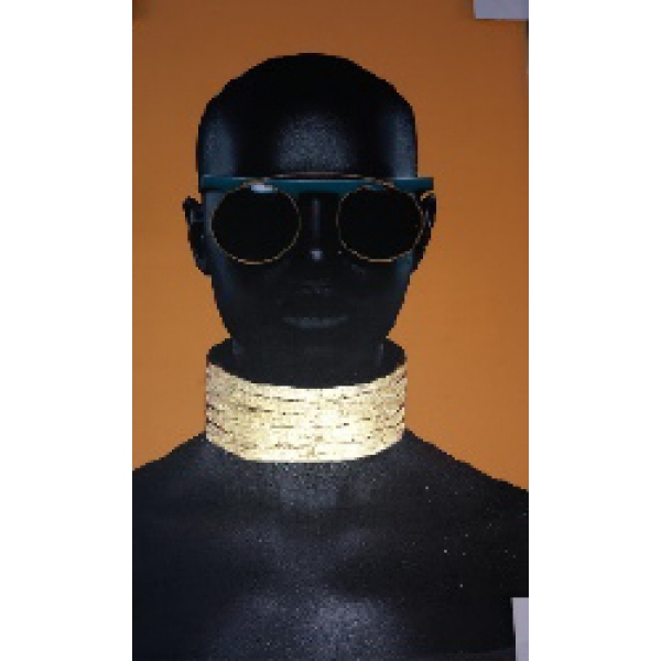 89VOR-AFRICAN GIRL3 Холст "Африканка-3" 100х70 см, багет алюм(зол)