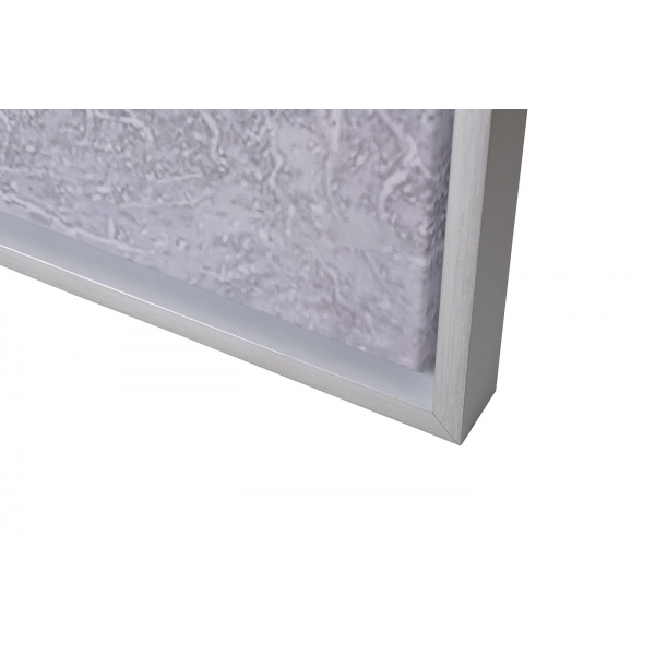 89VOR-AQUARELLE39 Холст "Голубой мак" 80*80 см,багет кэнвес, серебро