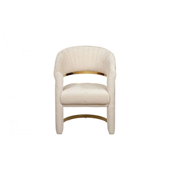 GY-DC8386GOLD-CR Стул велюр кремовый/золото 67*66*85см