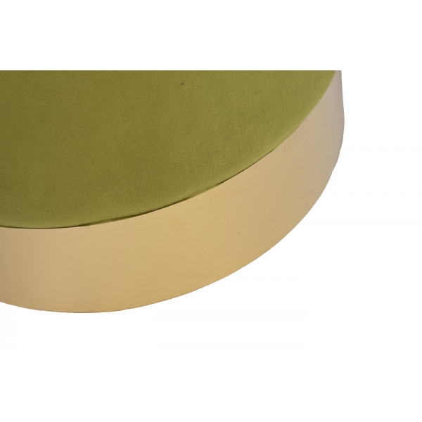 30C-DRD-008 OLV Банкетка велюр оливково-зеленый d42*44см