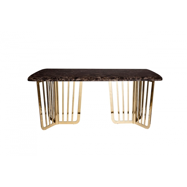 33FS-DT1800-PG Стол обеденный Dark Emperador  180*90*76,2 см