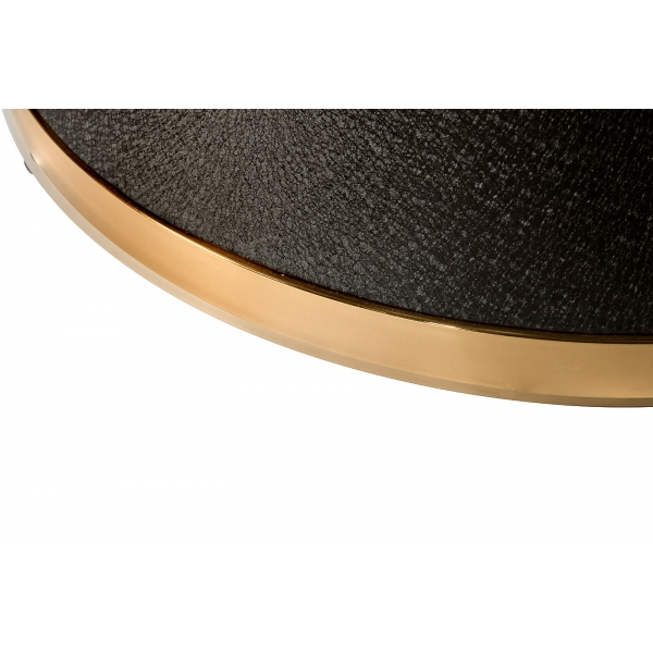 76AR-DT813 Стол обеденный иск.мрам Bianca Luna/черн.мет d120*75