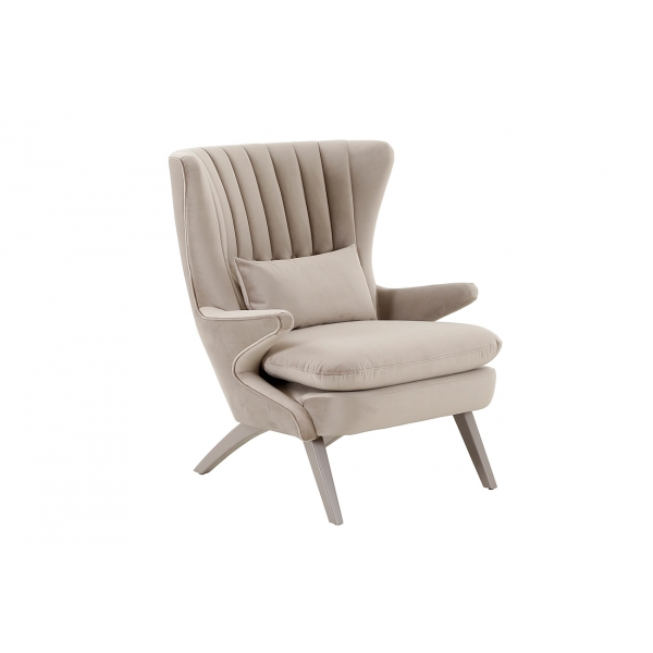 DY-733 GRE Кресло велюр серый 82*90*110см