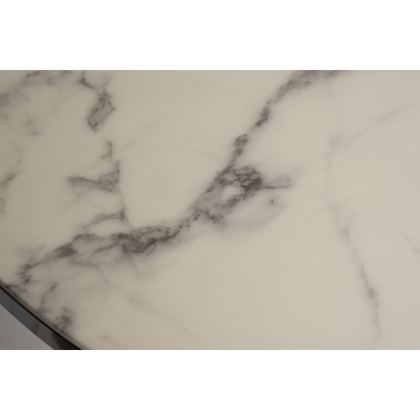 33FS-21009STOL/OB Стол обеденный Misty White d110*75,5см