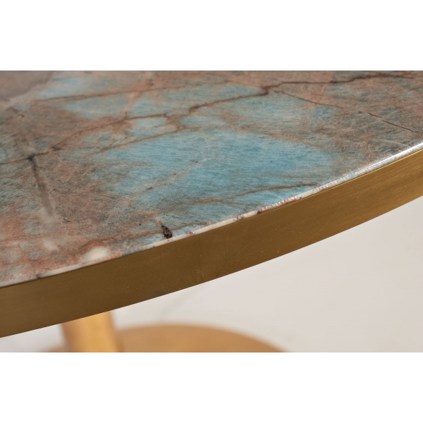 33FS-21004STOL/OB Стол обеденный Venice Blue d110*75,5см