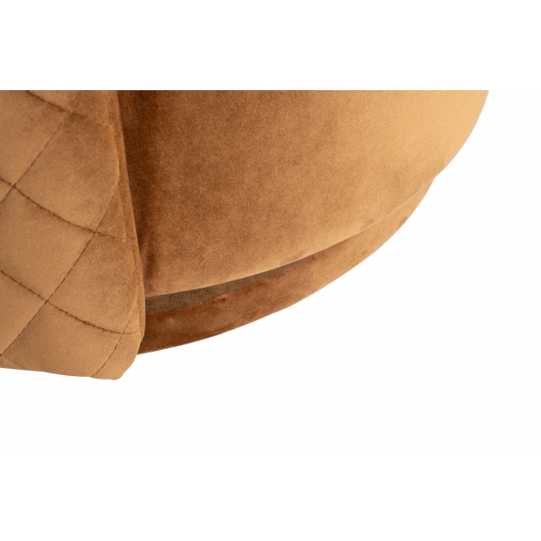 Кресло Verona Basic вращающееся, велюр золотой Pad14 70*77*80см