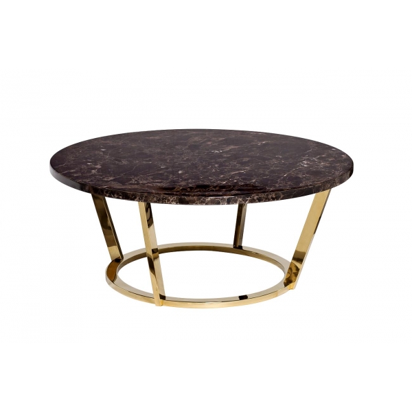 33FS-CT20C05-PG Стол журнальный Dark Emperador  d100*40,6см