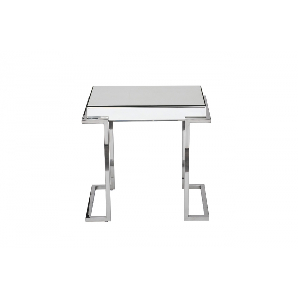KFG130 Стол журнальный зеркальный, нерж.сталь хром 57*41*55см