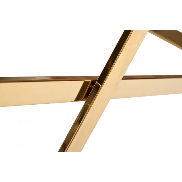 KFG134 Стол сервировочный матовый, н/ж сталь золото 80*55*67см