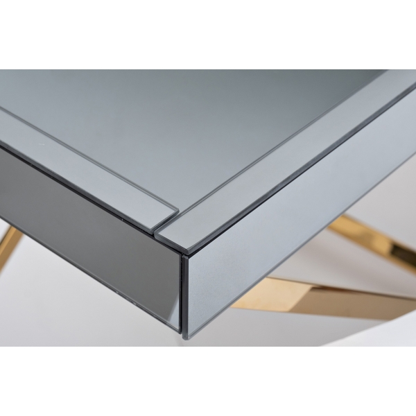 KFG134 Стол сервировочный матовый, н/ж сталь золото 80*55*67см